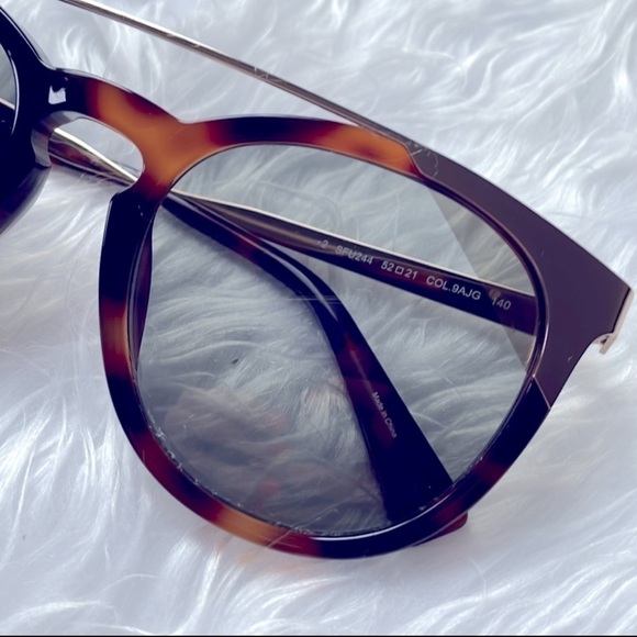 Furla Brown Tortoise Shiny Frame Gold Tone Accent Havana Smoke Lens Sunglasses main image 9